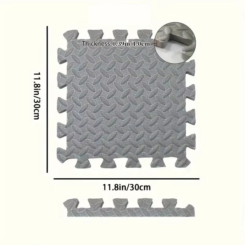 8/16 Pcs Foam Fitness Non Slip Yoga Mat Fitness Floor Tile Protection Pad Fitness Equipment Mat Suitable for Indoor Fitness