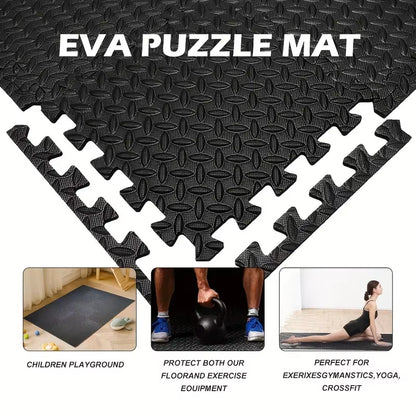 8/16 Pcs Foam Fitness Non Slip Yoga Mat Fitness Floor Tile Protection Pad Fitness Equipment Mat Suitable for Indoor Fitness