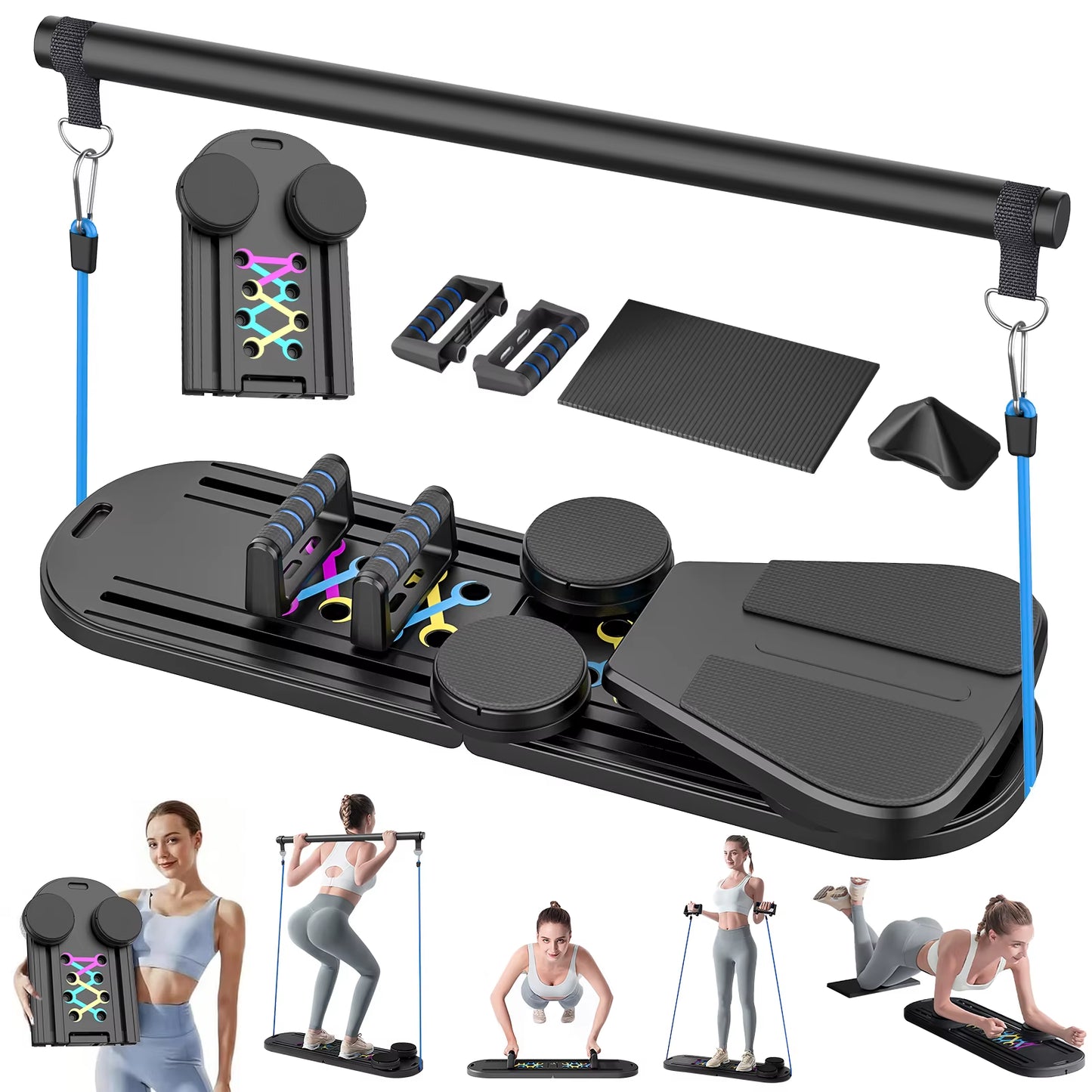 Abdominal Exercise Board Fitness Board Ab Wheel Workout Equipment for Home Pilates Fitness Musculation Rueda Abdominal