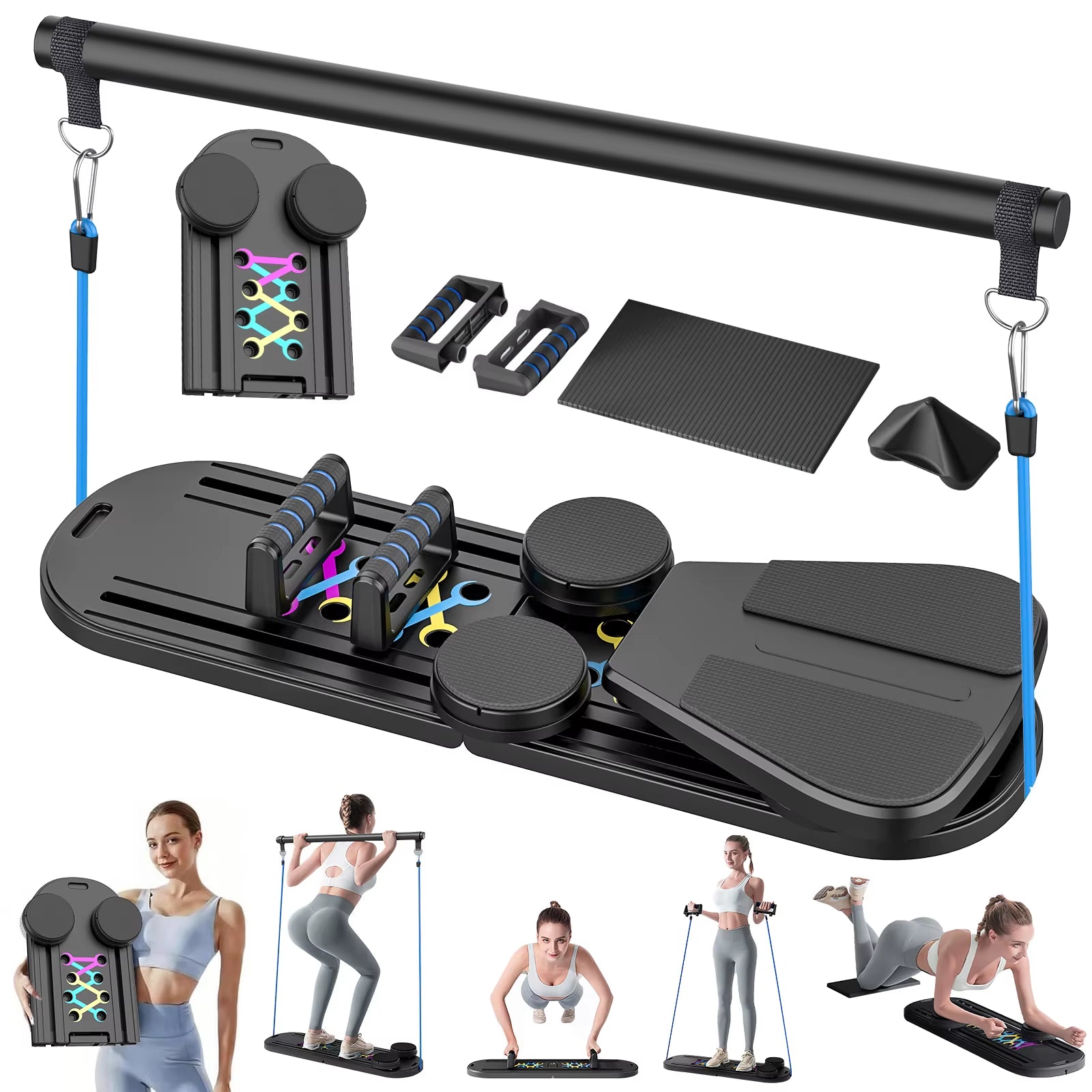 Abdominal Exercise Board Fitness Board Ab Wheel Workout Equipment for Home Pilates Fitness Musculation Rueda Abdominal