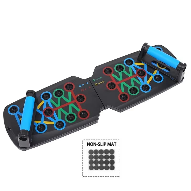 Portable Multi-Functional Push-Up Board, Suitable as a Muscle Training Equipment for Home Gym. Foldable Training Board