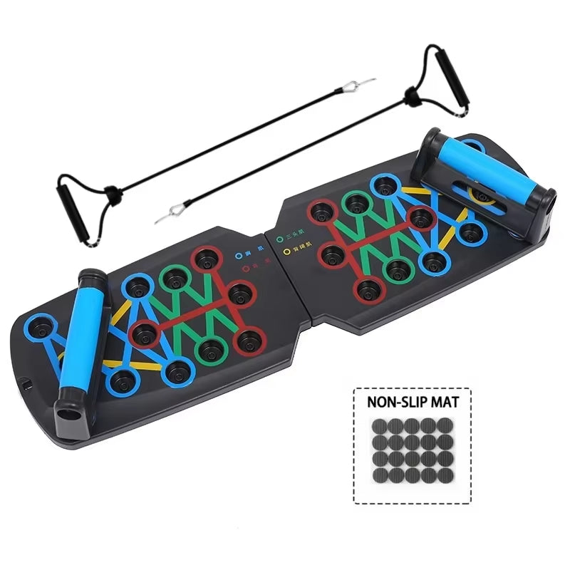 Portable Multi-Functional Push-Up Board, Suitable as a Muscle Training Equipment for Home Gym. Foldable Training Board