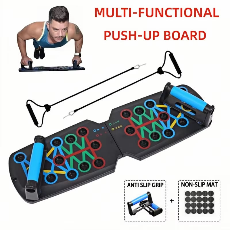 Portable Multi-Functional Push-Up Board, Suitable as a Muscle Training Equipment for Home Gym. Foldable Training Board