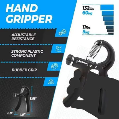 Hand Grip Strengthener Exercise Kit with 5 Pieces Hand Exerciser for Men Women Power Hand Grip Trainer Finger Stretcher Grip Ri