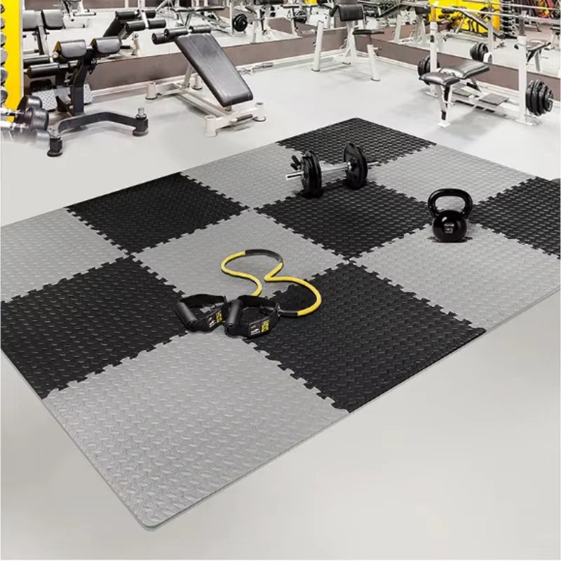 8/16 Pcs Foam Fitness Non Slip Yoga Mat Fitness Floor Tile Protection Pad Fitness Equipment Mat Suitable for Indoor Fitness